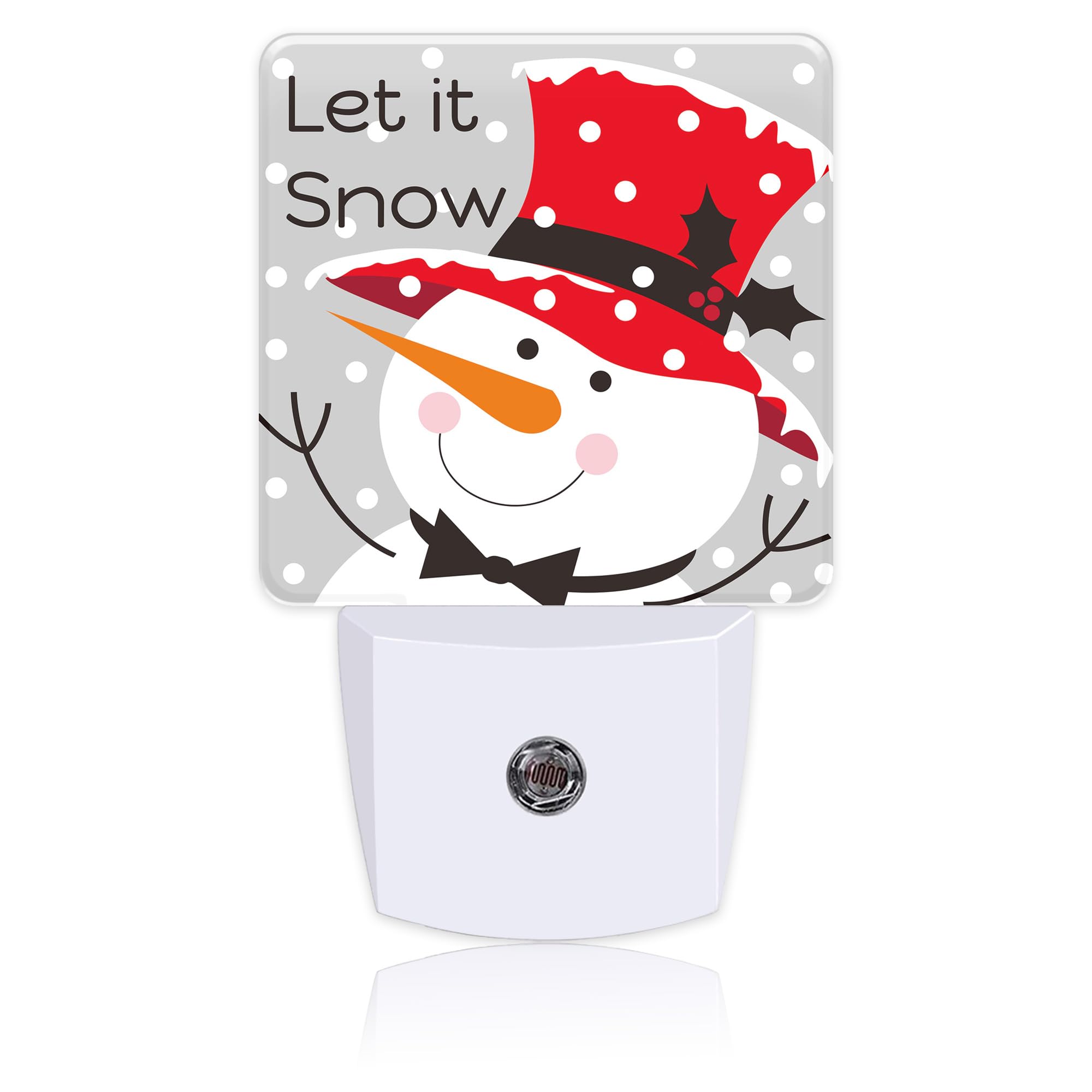 BLYKVGHQ Christmas Snowman Night Light,Modern Night Lights Plug into Wall,Dusk to Dawn Sensor Nightlight for Kids Bathroom Kitchen Hallway Bedroom