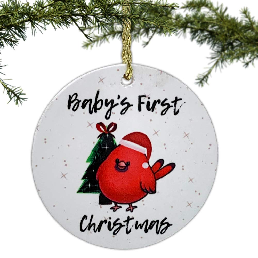 BANBERRY DESIGNSBaby's First Christmas - Ceramic Disk Keepsake Ornament
