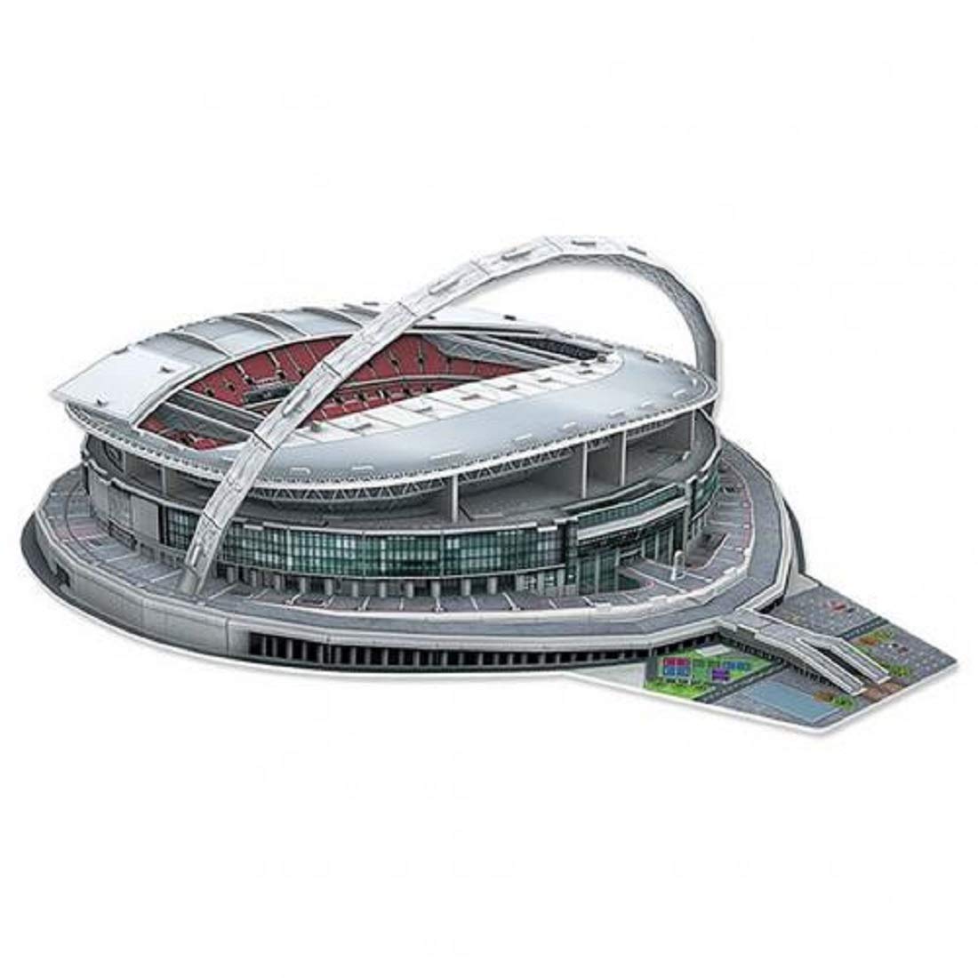 WE Wembley 3D Stadium Puzzle Official Merchandise - Polycarbonate Modern Jigsaw Puzzle - 89 Pieces - 7 Years and Up