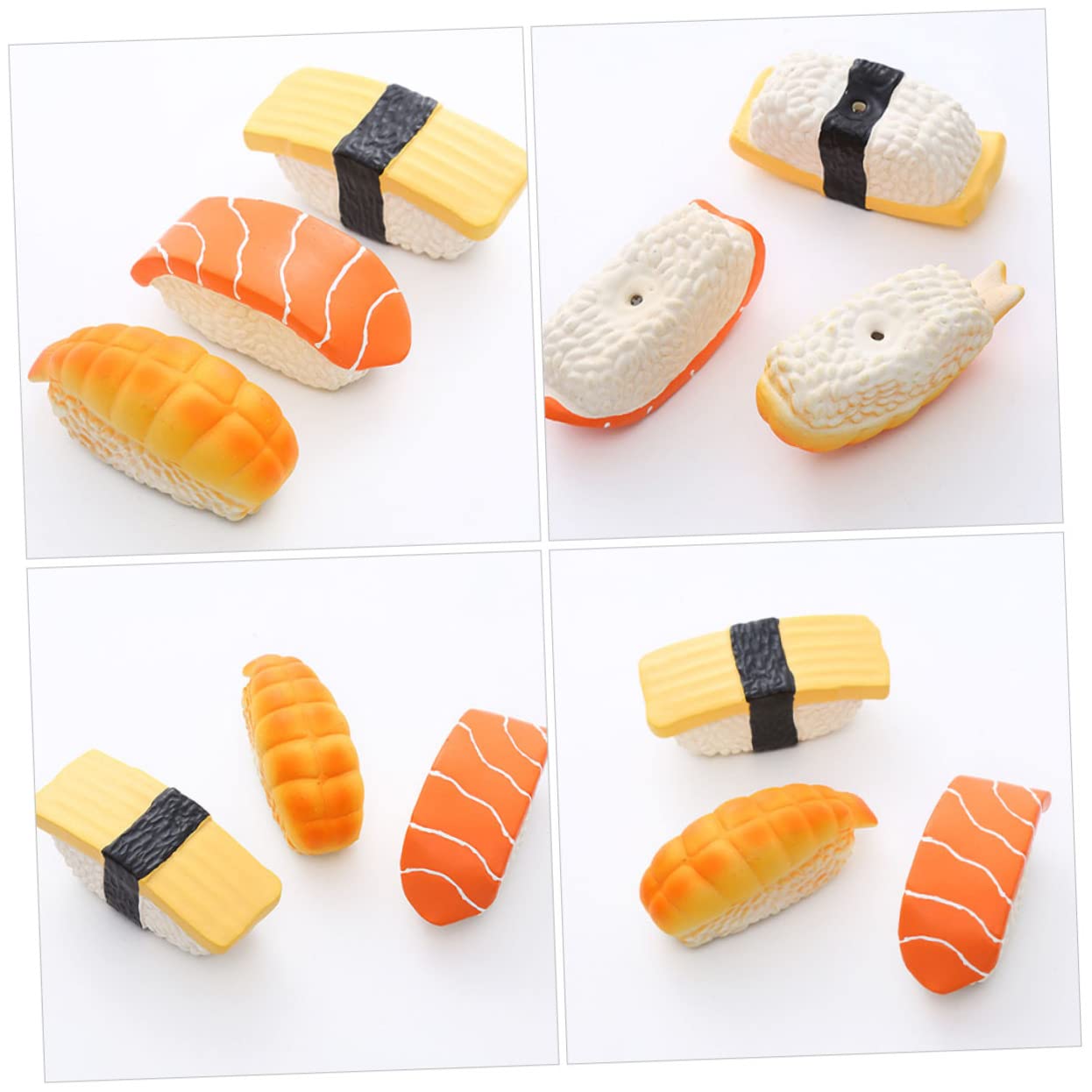BESPORTBLE 15piezas Juguetes Masticables para Perros De Juguetes Interactivos Forma De Sushi Resistente Al Desgaste para Cachorros y Limpieza Accesorios para Mascotas