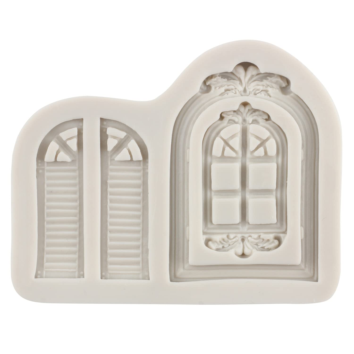 Comforty Set di stampi in plastica per glassa, in rilievo, con corteccia d'albero, mattoni, legno, pietra di testa, ghiaia, fiori per cioccolato, glassa, cupcake, pasticcini