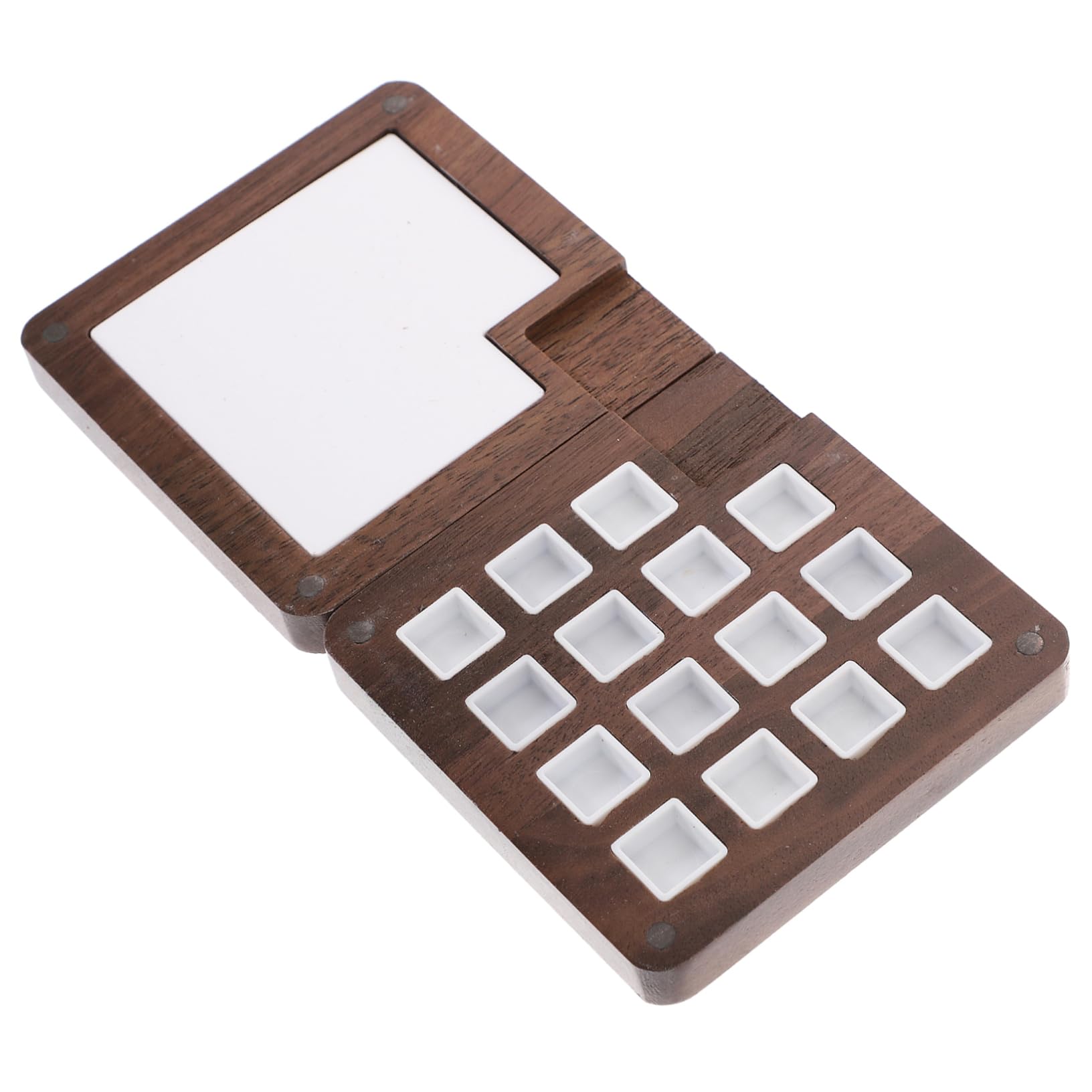 Lot De 3 Palettes De Peinture en Bois Boîte De Rangement pour Aquarelle Et Pigments pour Artistes Fournitures Artistiques