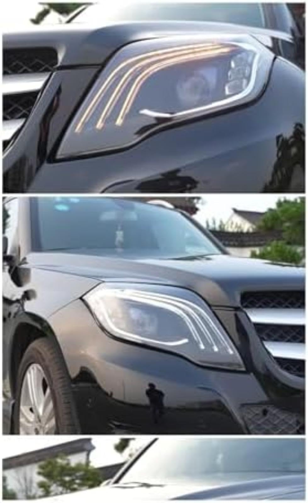 Dla reflektorów dla mercedes-benz Glk300 2008-2015 X204 Glk260, dla Glk reflektor samochodowy reflektor Drl sygnał Auto lampy przednie reflektor włącz światło Wskaźnik lusterka bocznego