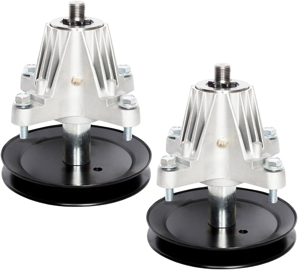918-06991 Spindle Assembly Fit for Craftsman T1200 T1000 T1400 T100 T110 T130 T1800 Huskee LT4200 Troy Bilt Pony Bronco TB42 42 Inch Mower Deck Replaces OEM MTD 618-06991 (2 Pack)