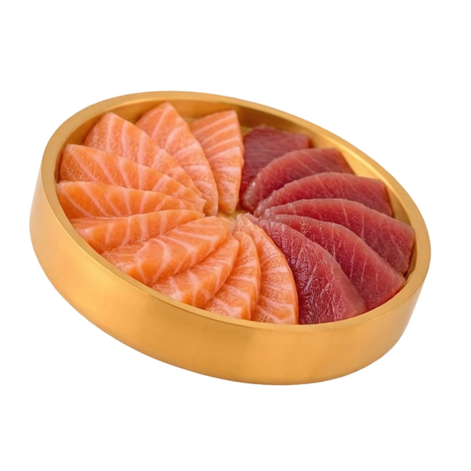 Tsophreniq Premium Stainless Steel Ice Plate for Social Incidents Snacks and Sushi Presentation Rust Easy to Maintain Ideal for Indoor Outdoor Use Food Display Tray
