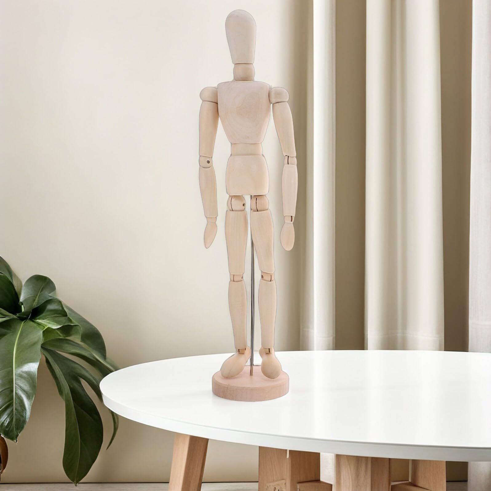 Mannequin Articulé en Bois avec Support Ensemble de 5 Modèles de Figures Humaines pour Croquis Dessin Artistique et Décoration d'Atelier