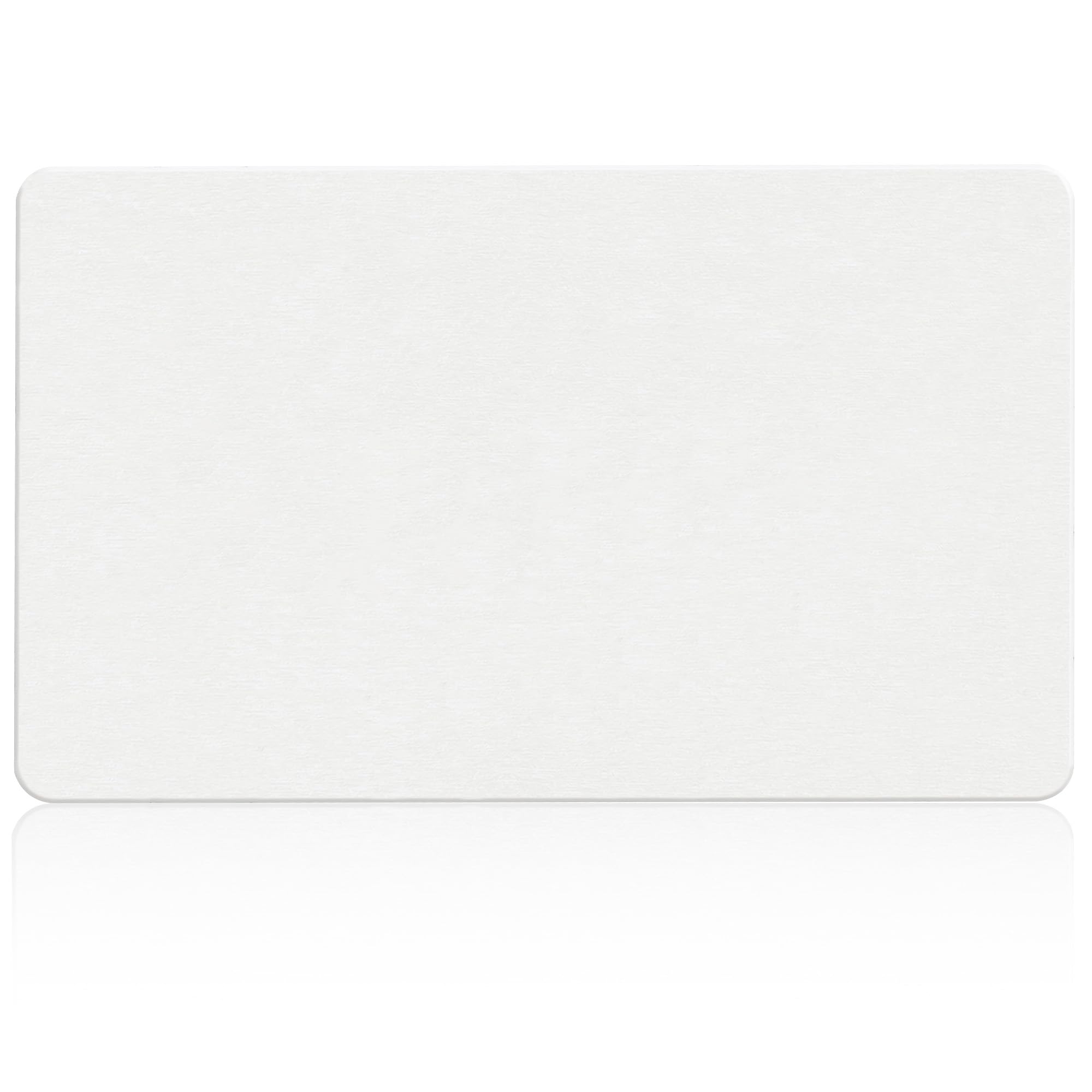 THMINS Tapis de Bain en Pierre 90x60 cm, Tapis de Bain Diatomite Absorbant, Séchage Rapide, Antidérapant, pour Salle de Bain et Douche, Blanc