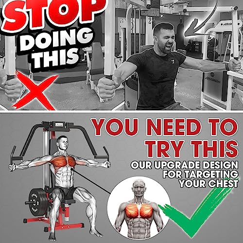 Chest Fly Machine, 350 lbs Upper Body Specialty Machine for Pectoral and Rear Deltoid, Reverse Delt Machine, Chest, Back, and Shoulder Training for Home Gym