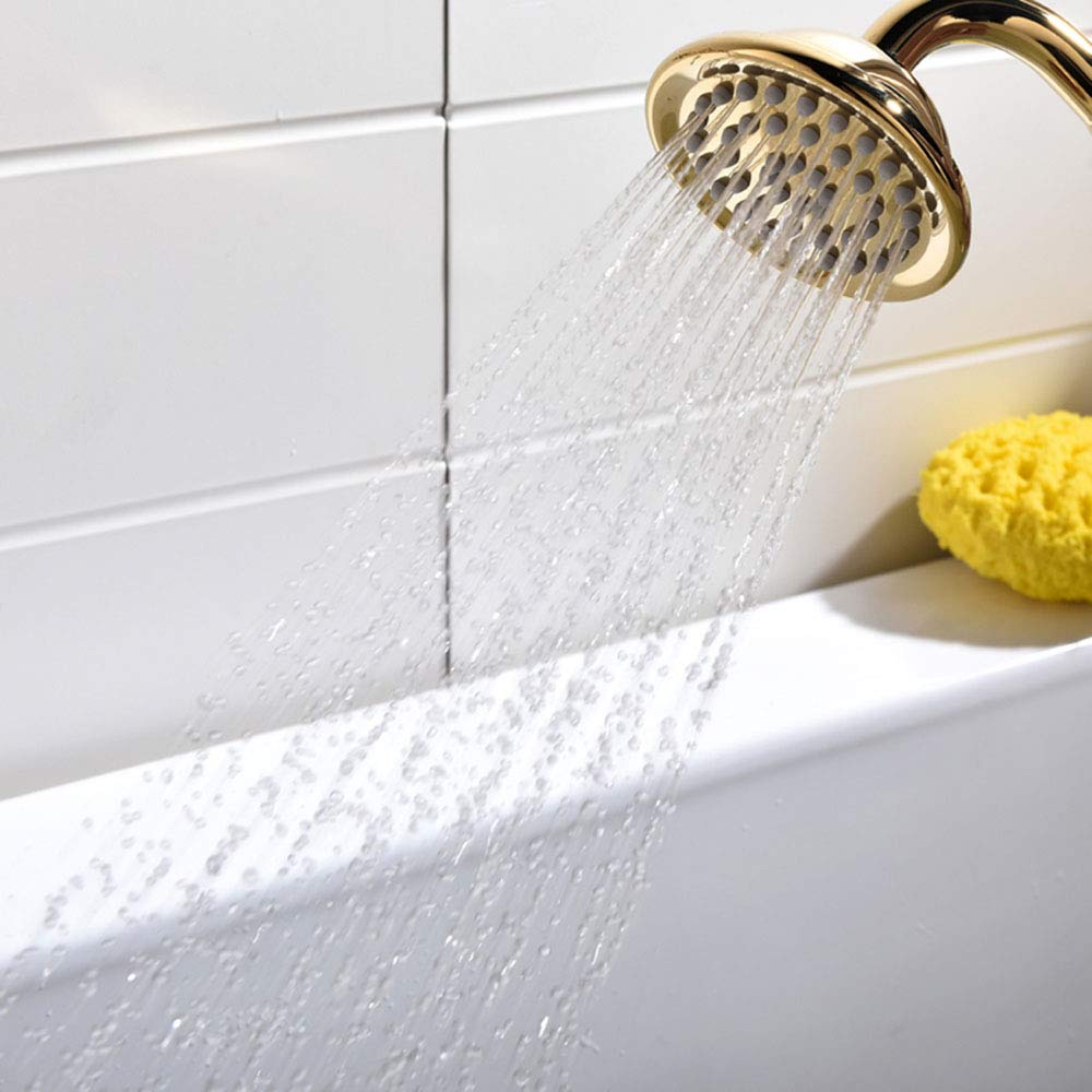 HomeLava mezclador de baño retro grifo de baño grifo nostalgia mezclador de dos manijas dorado para bañera