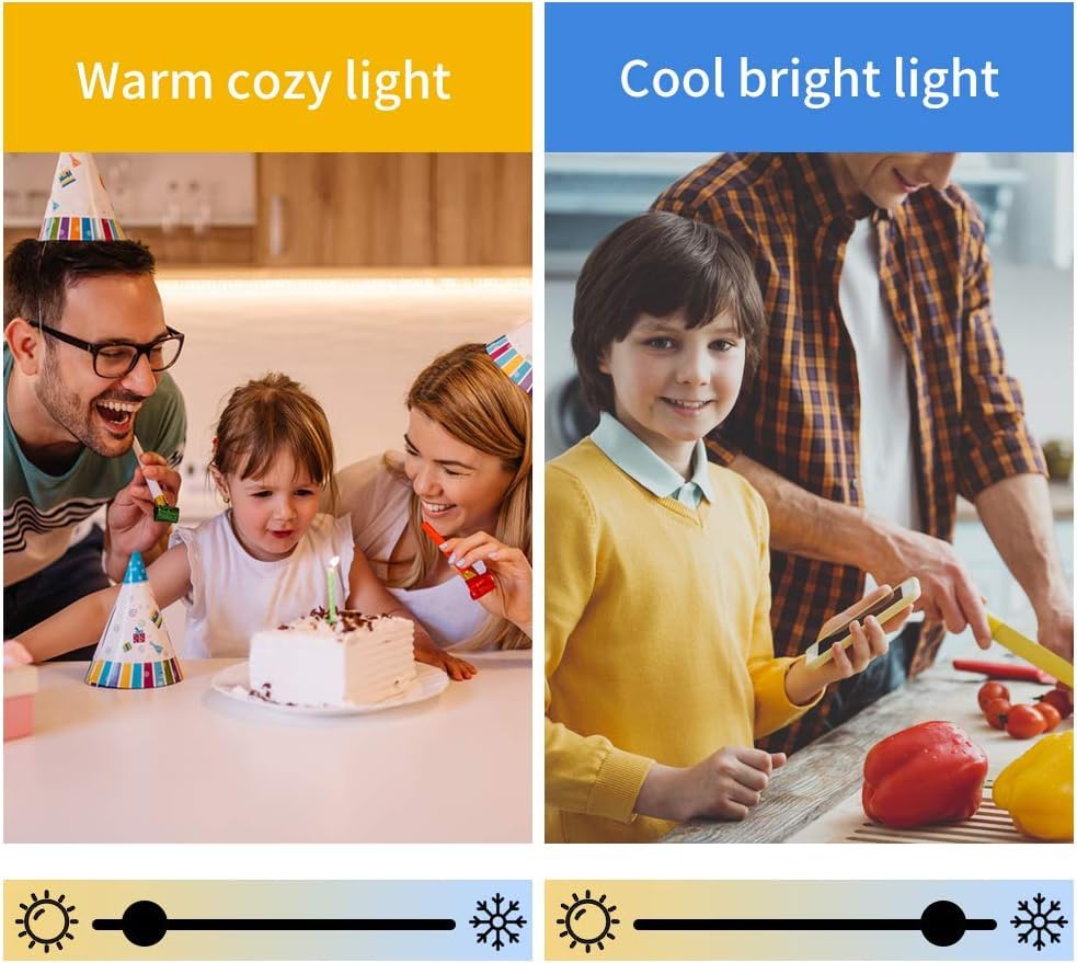 WOOX WiFi Colour Changing Smart Light Bulbs, Works with Amazon Alexa, Tuya and Google Home (E14 Candle 3 Pack) - Image 5