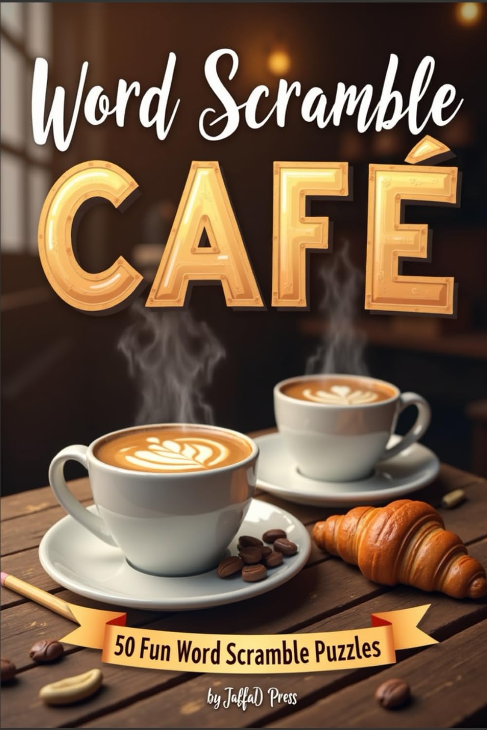 Word Scramble Cafe: 50 Pages of Themed Word Scramble Puzzles For Adults & Teens