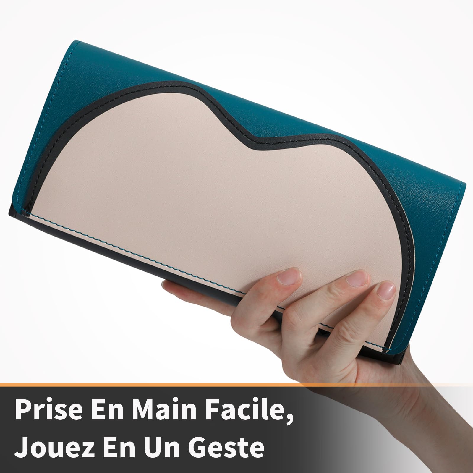 PALPOW Housse de Transport PU Slim pour Nintendo Switch 2 – Sac de Voyage pour Gamers et Ados, idéal pour roadtrips et Rencontres – Étui Mignon Antichoc avec 5 Porte-Cartes de Jeu – Bleu