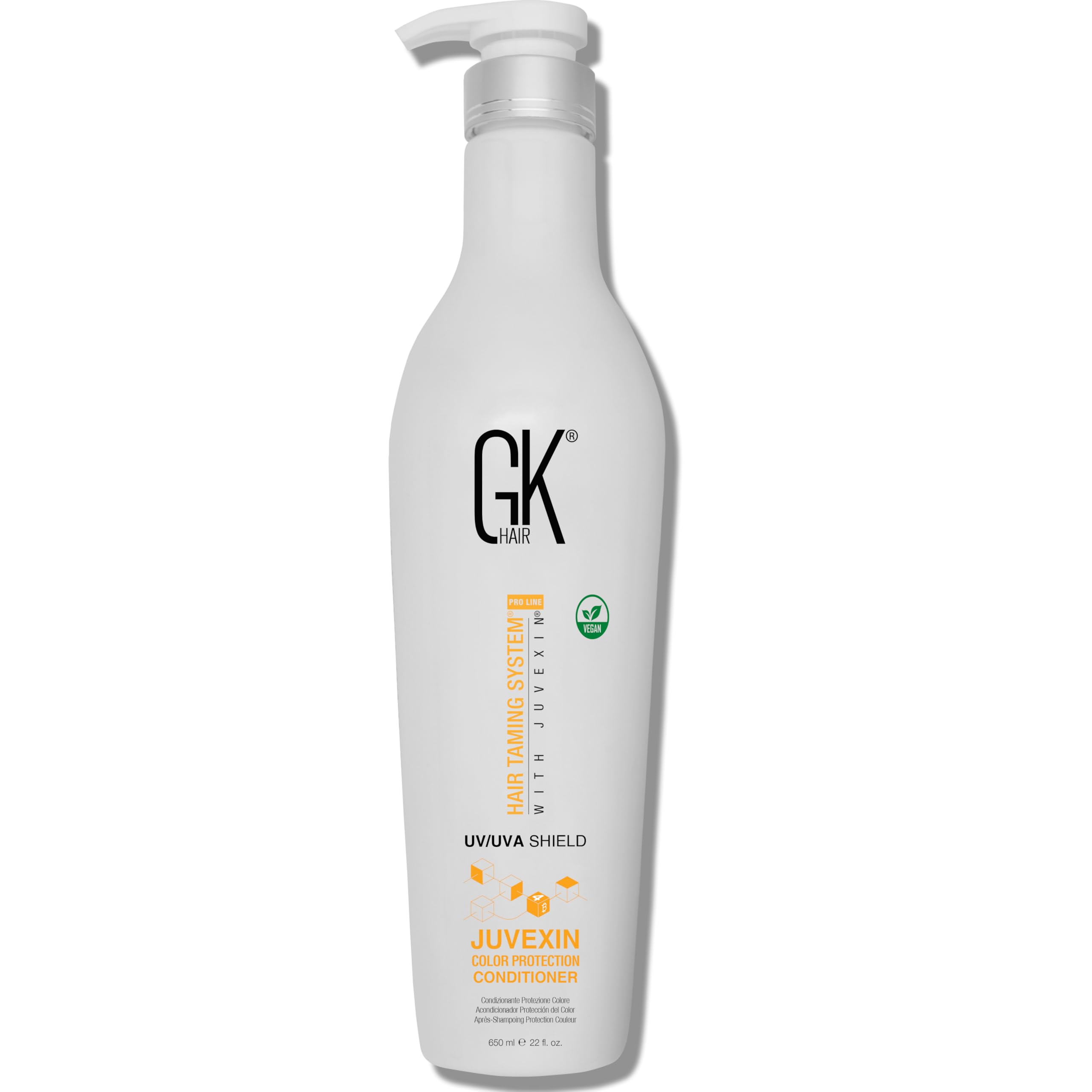 GK HAIR Global Keratin Colored Shield Conditioner (22 Fl Oz/650ml) - Deep Cleansing Heat Thermal Protection for Color Treated Dry Damaged Curly Frizzy Hair - Paraben Sulfate Free Unisex