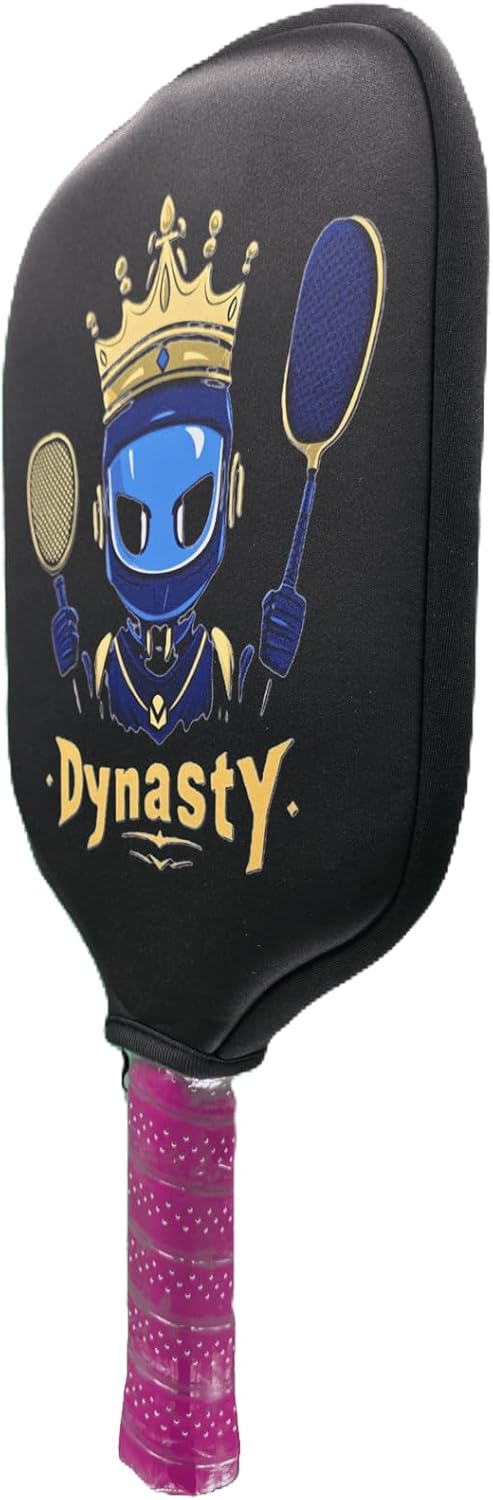 Dynasty Pickleball Paddle Cover - Neoprene Sleeve, Elongated/Hybrid/Wide-Body/Universal Fit v1 Robot Ninja *FREE WITH PADDLE PURCHASE *Add to Cart*