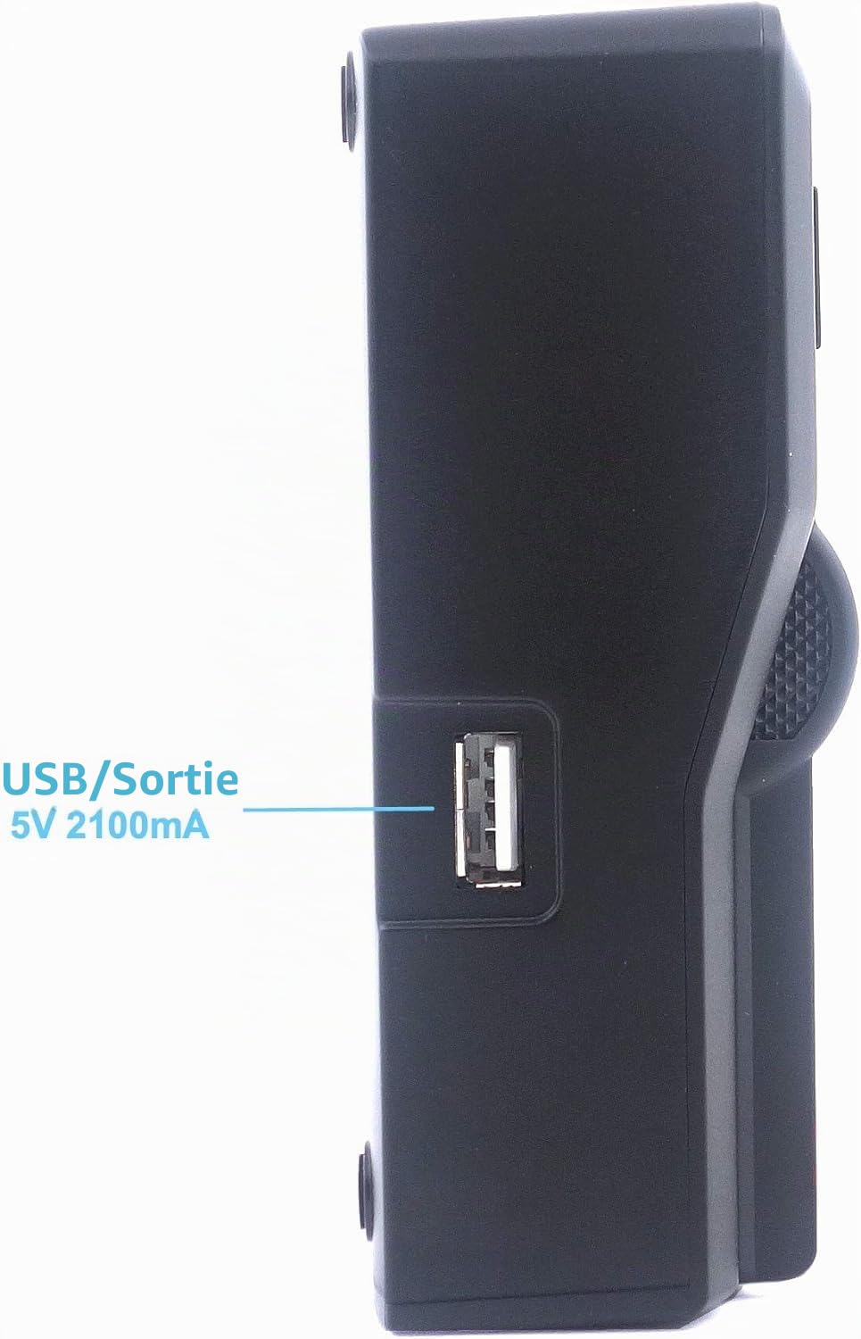 Baxxtar Chargeur Dual LCD USB pour Batteries Sony BP-U30 BP-U35 BP-U60 BP-U65 BP-U70 BP-U90 BP-U95 BP-U100 – pour caméras Sony PMW EX1/EX1r EX3 F3 100 150 160 200 – Mode Turbo 1500mA et Sortie USB