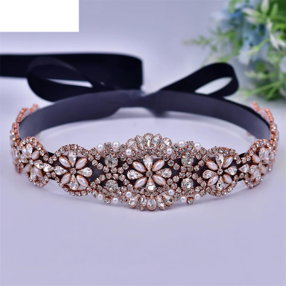 Cinturones de boda para novia, para mujer, diamantes de imitación brillantes, formales, para decoración de vestidos de fiesta