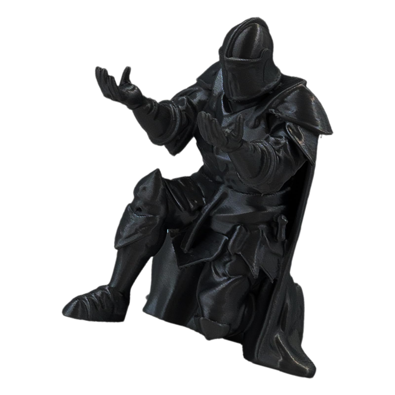 Msioytog 3D Printed Warrior Figure Pen Storage Stand Shatterproof Desktop Organiser for Teachers Writers Collectors Gift Battle Pen Owner