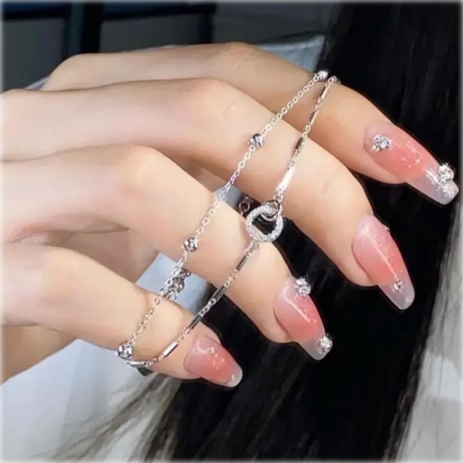 Braccialetto Donna Semplice Bracciale A Doppio Strato per - Minimalist & Elegant Hand Jewellry-sl008 Oro Bianco