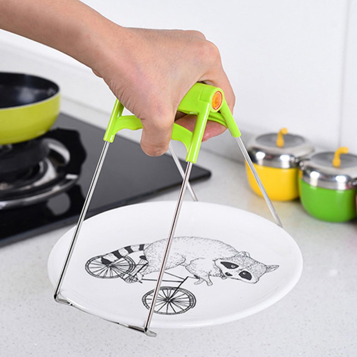 ibasenice 9 Stück Edelstahl Airfryer Zubehör mit Antihaft Kuchenform und Pizzaform Spülmaschinenfest Vielseitiges Heißluftfritteusen Zubehör für Küche und Kochen Zufällige Farbe