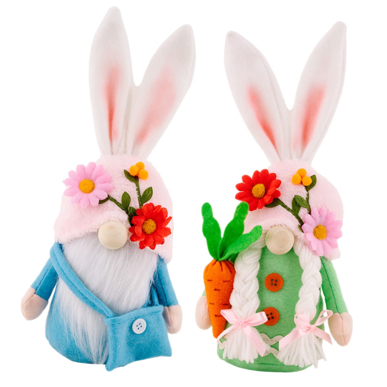 STOBOK 2 Pezzi Coniglietto Pasqua e Conigli Pasquali Di Forma Compatta Ornamento Di Folletto Pasquale Realizzato Materiali Di Qualità Decorazione Festiva Per Pasqua