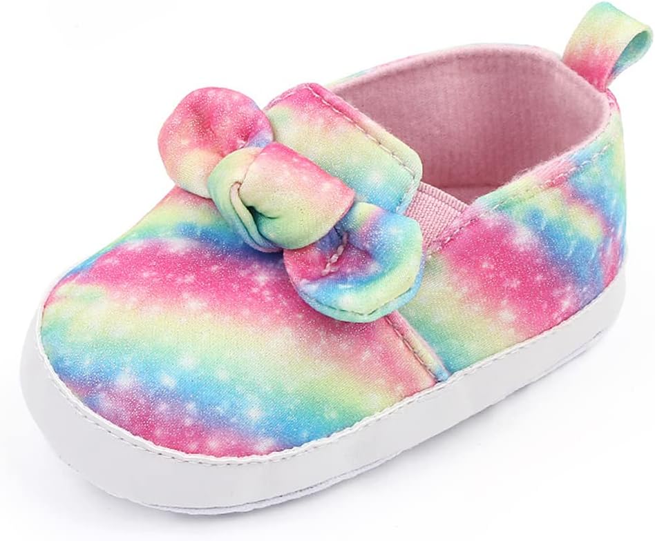 Baby Boys Girls Sneakers Soft Infant Crib Shoes Anti-Slip Lightweight Toddler First Walkers