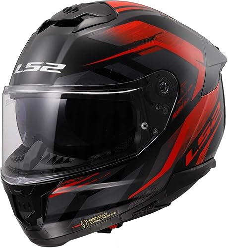 LS2 Helmets Stream II - Casco integral para motocicleta con protector solar