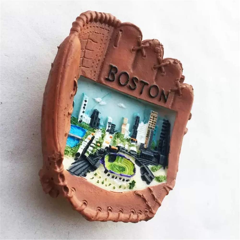 Tennis Gloves Boston America USA Fridge Magnet 3D Resin Handmade Craft Tourist Travel City Souvenir Collection Letter Refrigerator Sticker image 2