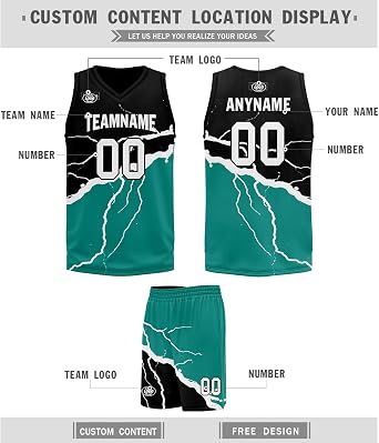 Custom Basketball Jersey for Men Basketball Uniform Youth Kids with Name,Numer,Logo, Personalized Team Jerseys Sportwear