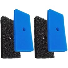 2-pack Pond Filter Sponge Mats for Oase Biomaster 871980305528 Biosmart 52229 over 52231   Blue Black Replacement Filter Media Pads 13 X 26.18 X 2.49 Cm
