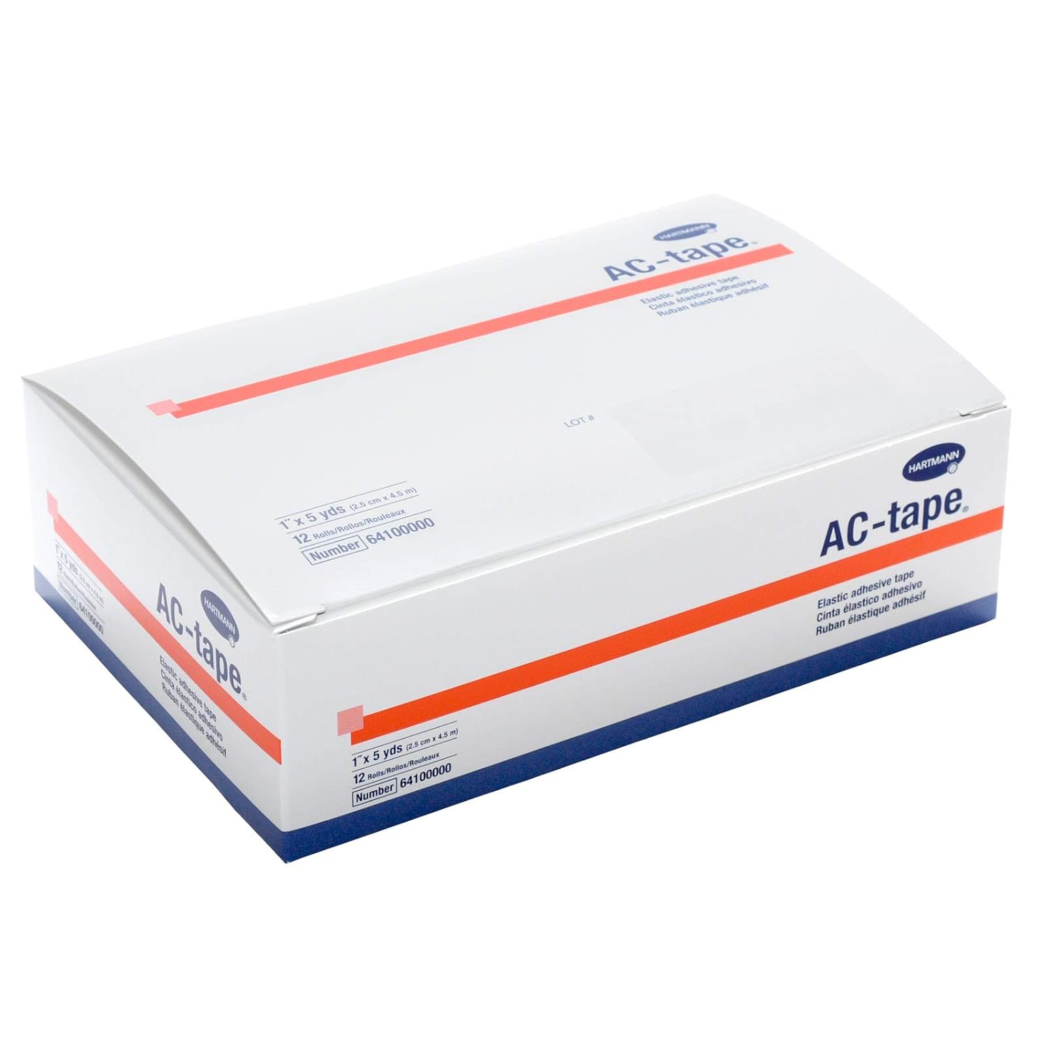 Hartmann AC Tape, 1" x 5 yds, Box of 12