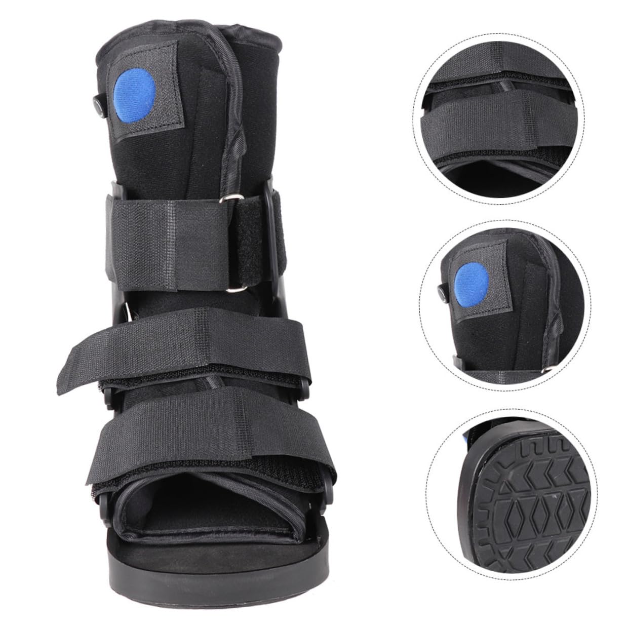 Ciieeo Walking Boot for Broken Foot and Sprained Ankle, Low-top Ankle Support Shoe with Inflatable Cushion, Medical Foot Brace for Post-surgery Rehabilitation in Adults