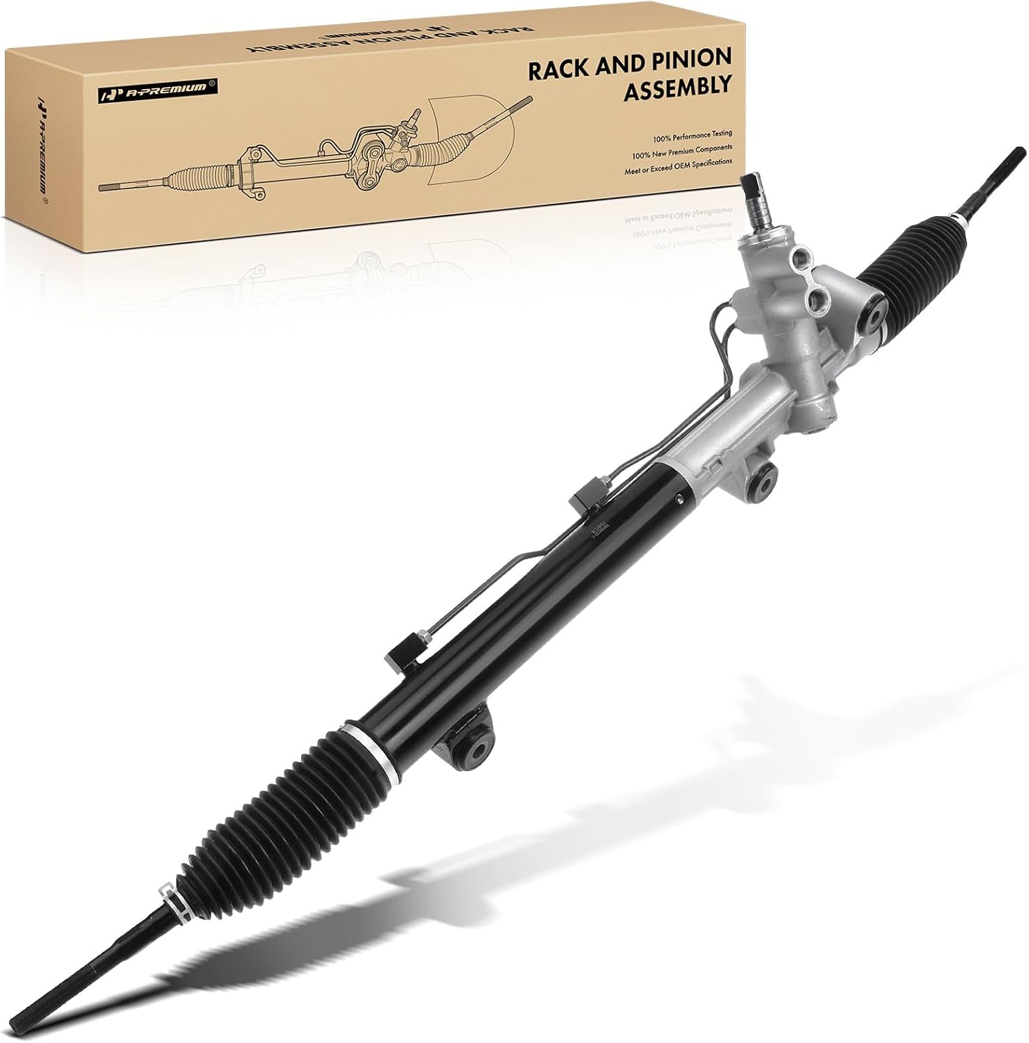 A-Premium - Hydraulic Power Steering Rack and Pinion Compatible with Dodge Charger 2007-2010, Magnum 2005-2008 & Chrysler 300 2005-2010, AWD Only, Replace# 4782960AI