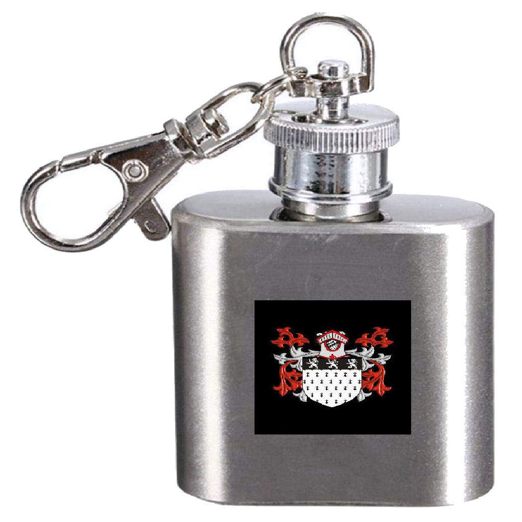 Flasque de 28,3 g Oliver gravée avec blason historique haut de gamme