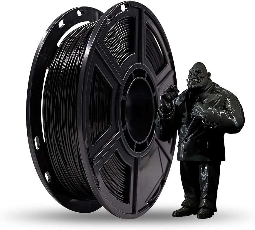 Flashforge® PLA 3D Printing Filament 1.75mm 0.5kg/Roll for Dreamer and Finder Series (Black)