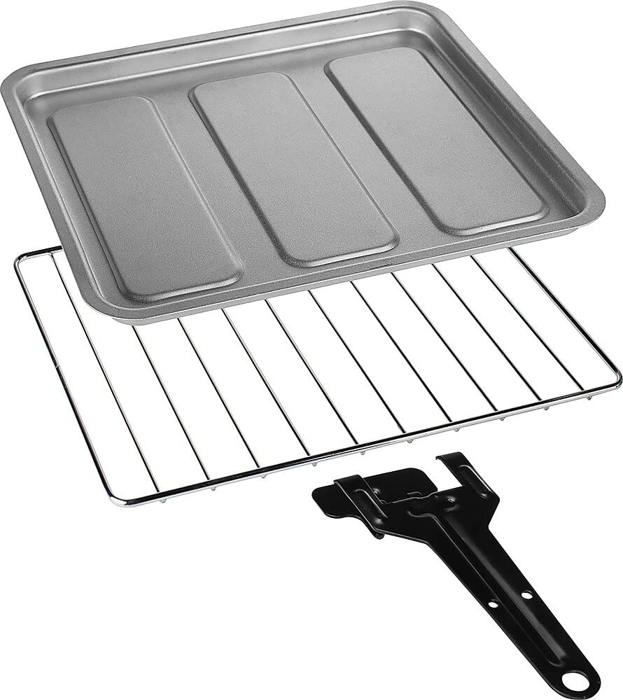Tristar OV-3615 Horno compacto, capacidad 10 L, bandeja, rejilla y mango incluidos, temporizador de 60 minutos, temperatura ajustable hasta 230 grados, 800 W