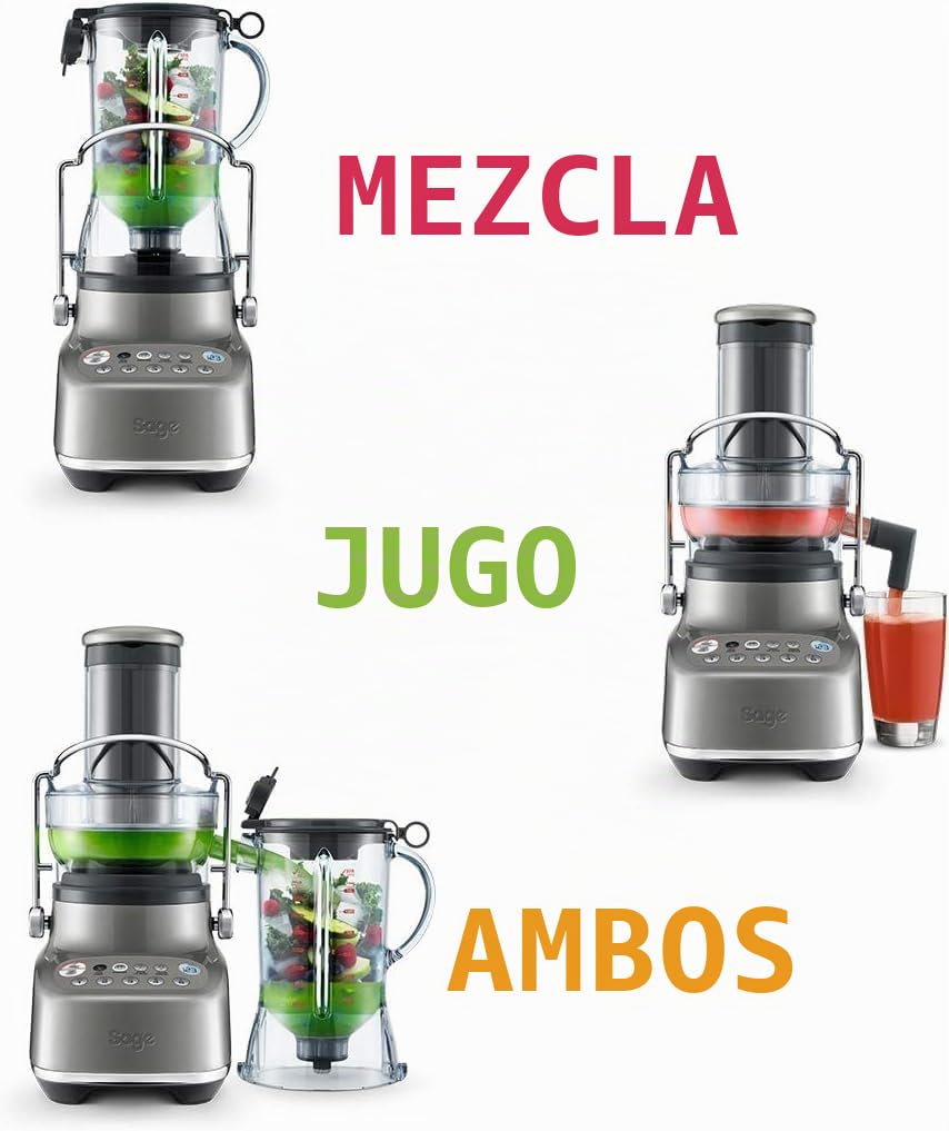 Sage 3X Bluicer - Licuadora y Exprimidor, Nogal Ahumado