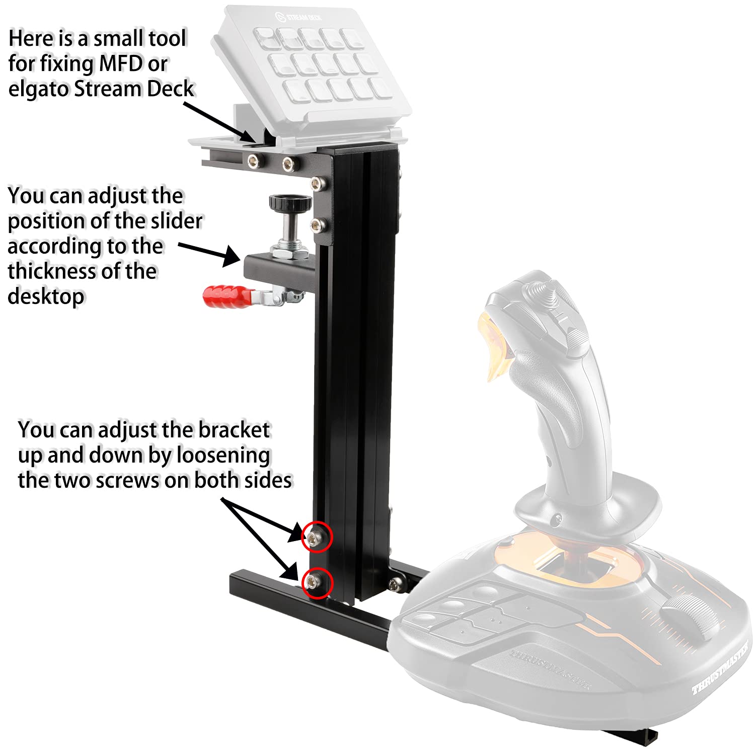 Buy JUYEER Desk Mount Compatible with Almost All of The HOTAS Series