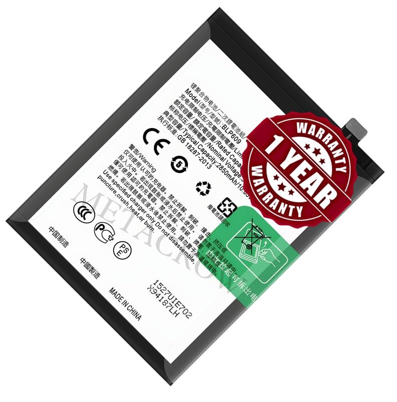 Image of Original BLP609 Battery Compatible for Oppo F1 Plus (X9009) | R9 (R9m, R9tm) - (2850mAh) - 1 Year Warranty JK1