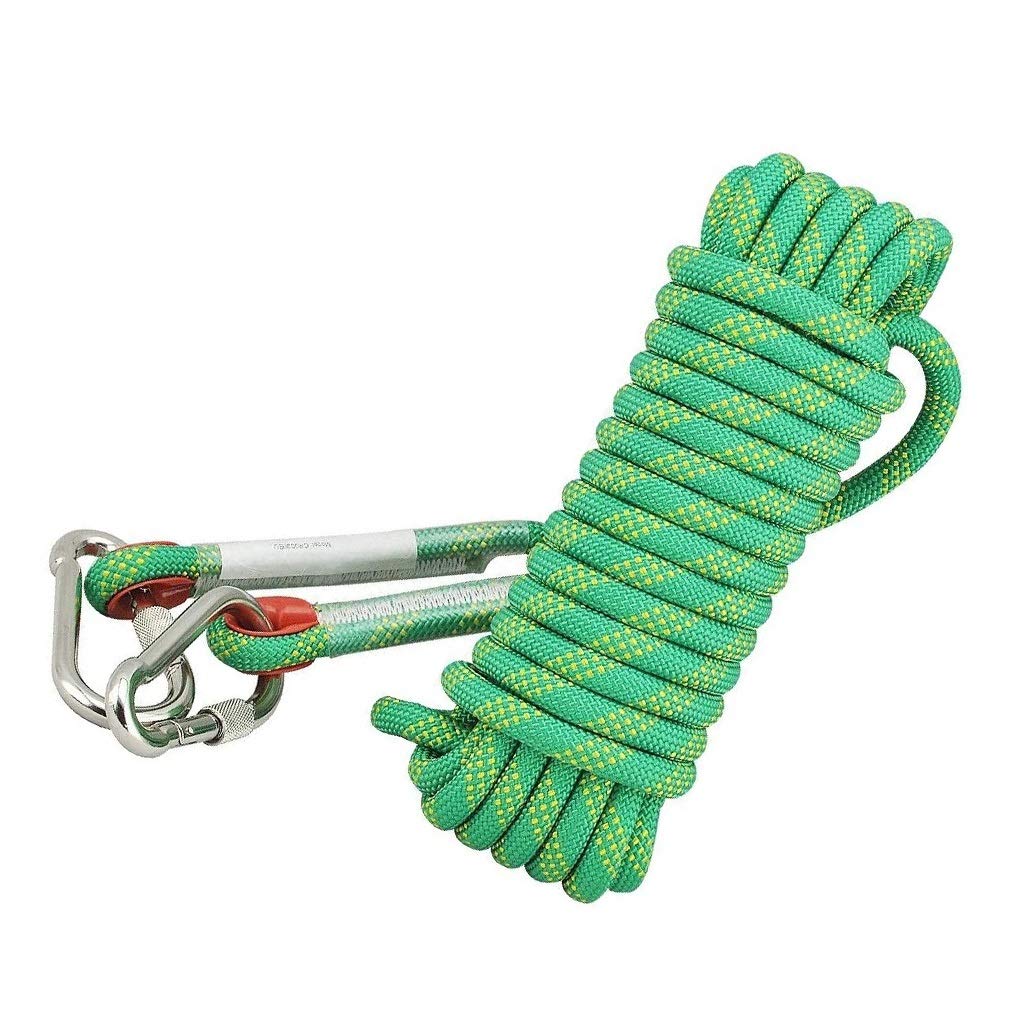 Cuerda de seguridad multifuncional, cuerda de escalada de poliéster resistente al desgaste para trabajos de pared exterior de gran altitud y limpieza al aire libre