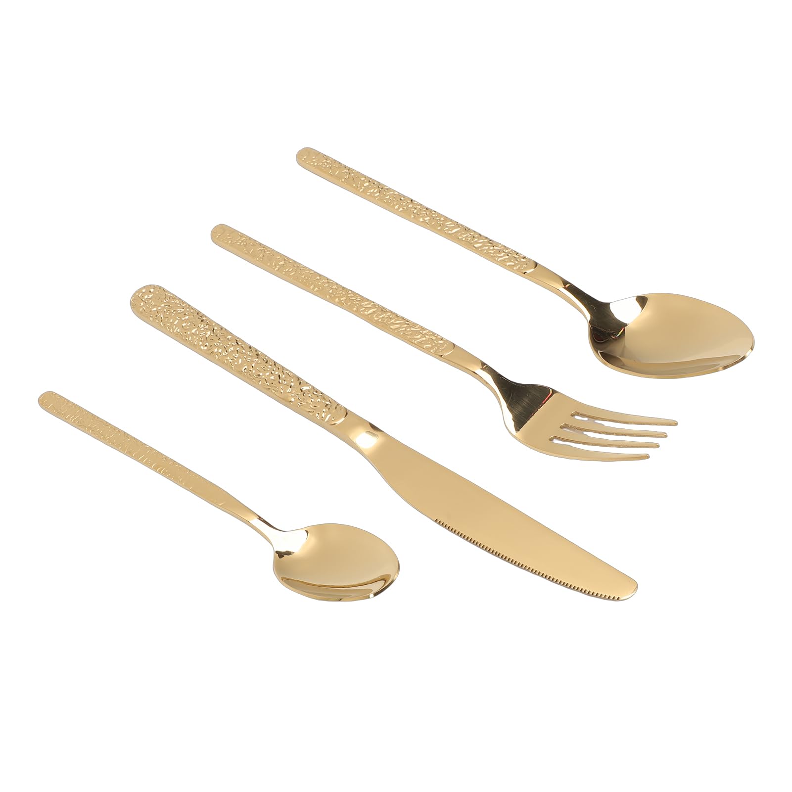 Sonew Juego de Cubiertos de Acero Inoxidable 18/10 de Primera Calidad para 6 Personas, Juego Completo de Cubiertos con Acabado Pulido Espejo, Utensilios Aptos para Lavavajillas para Restaurante,