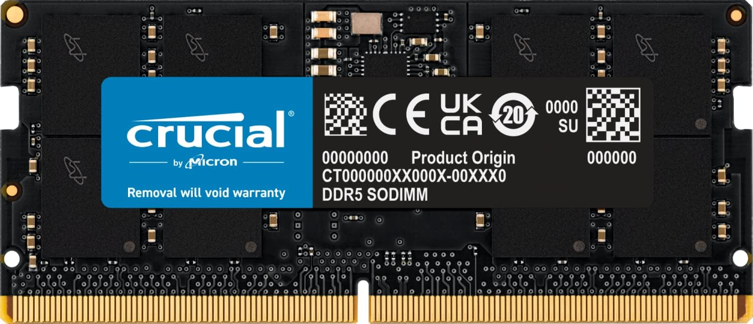 Barrette Mémoire Crucial SO-DDR4 16 Go (1x16) PC3200 – CT16G4SFRA32A, Neuve