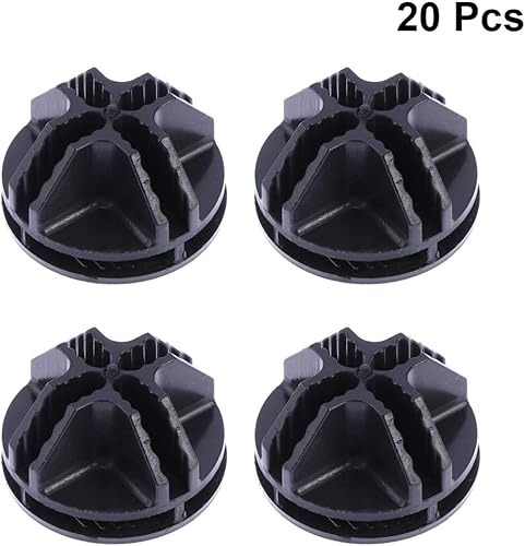 Miniatura 9 de Organizador de almacenamiento en cubos, conectores de plástico, 20 unidades, conectores de plástico negro para cubos de alambre, almacenamiento de