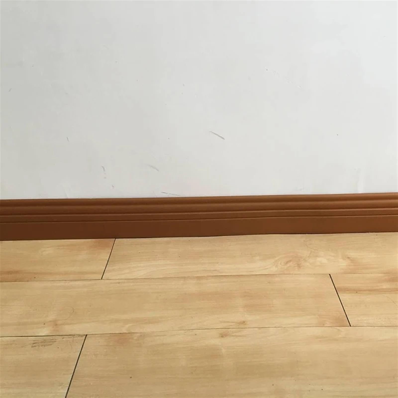 Remate De Rodapié Adhesivo impermeable for pared autoadhesivo de PVC, zócalo 3D, decoración for sala estar, cocina, anticolisión, 2 uds(Brown 6cm wide)