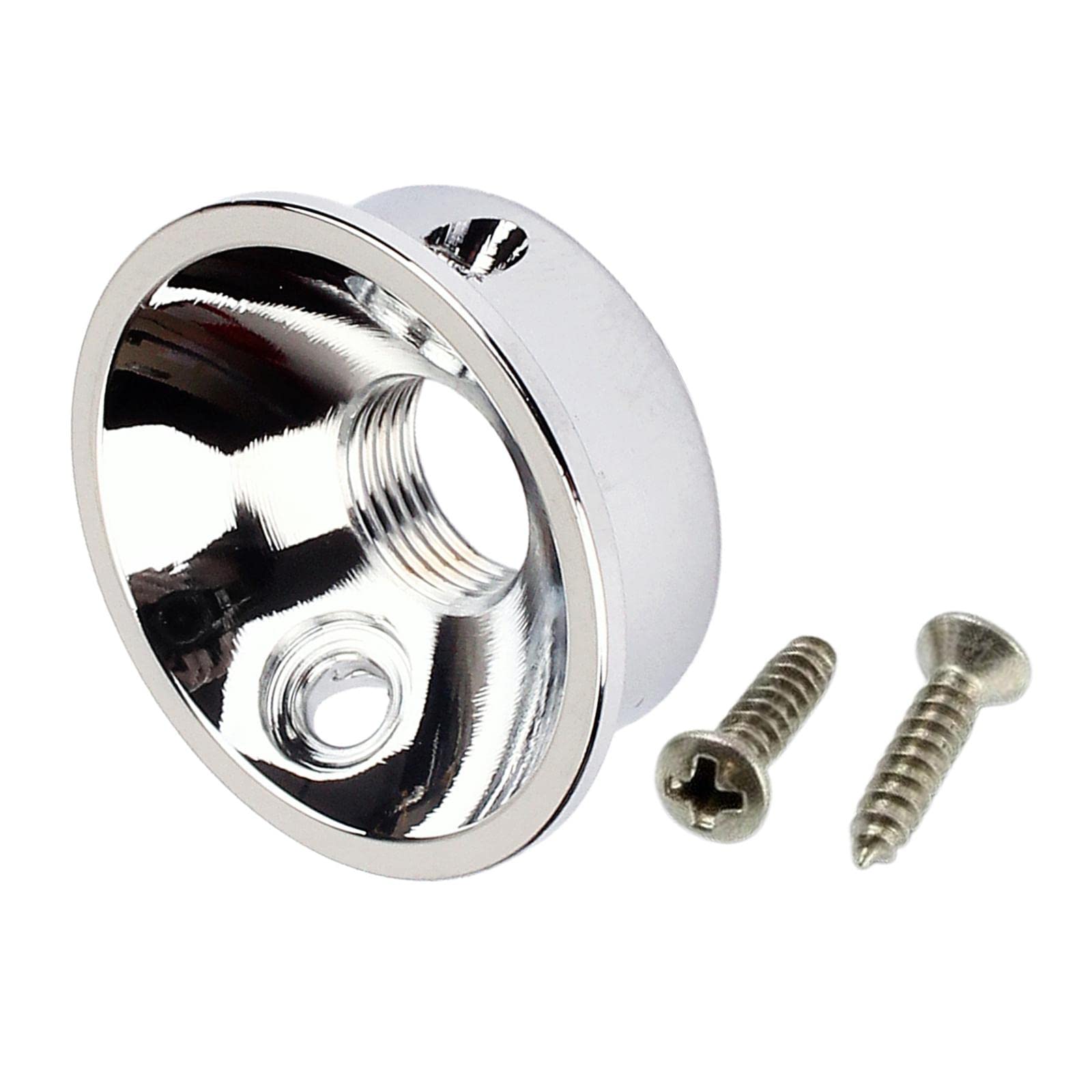 T TOOYFUL Electrosocket Jack Plate  Jackplate  Metal Polished W/Mounting Screws Parts - Silver