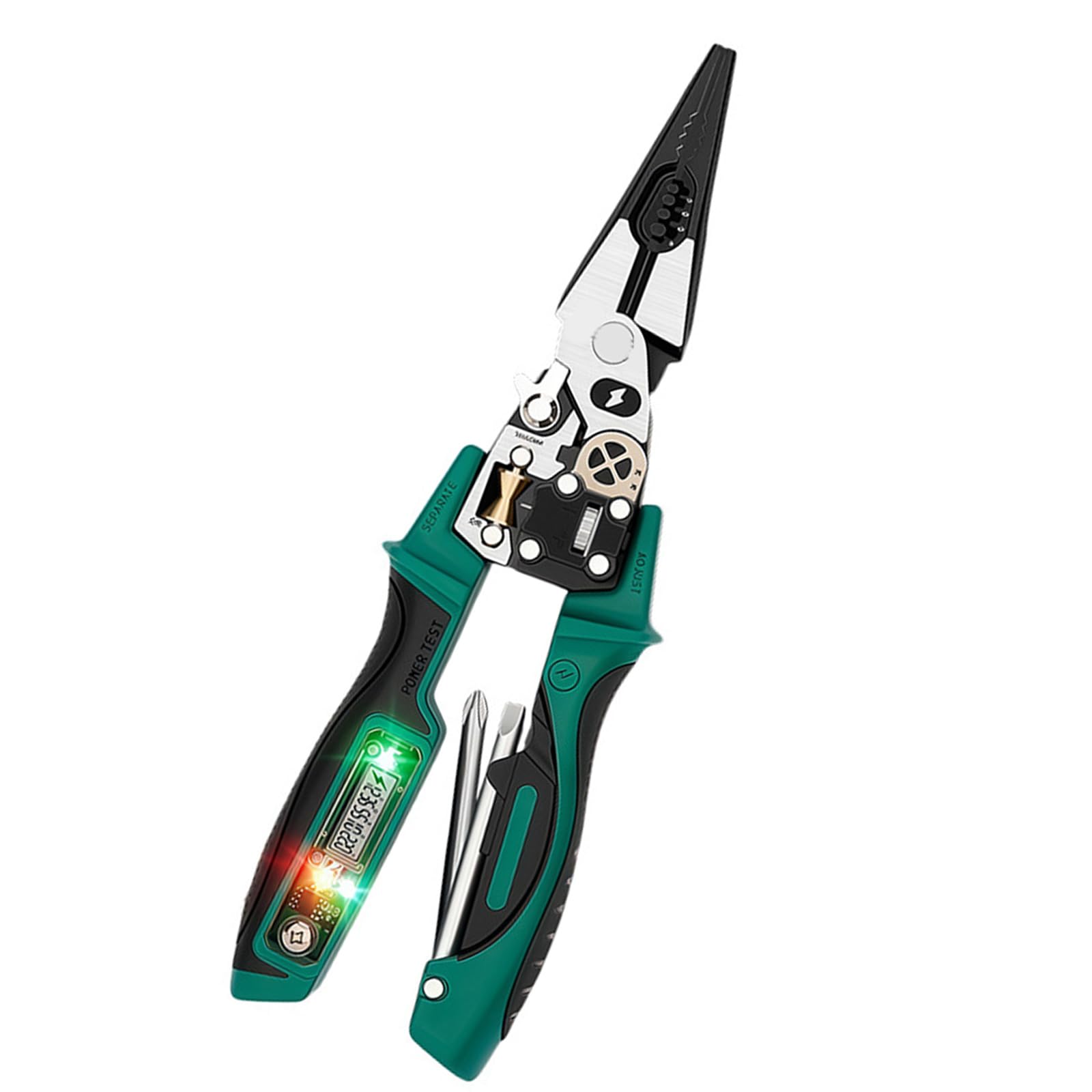 Multifunction Wire Stripper Cutter Voltage Alarm Tester Electrician Tool for Home and Professional Use Crimping Pliers
