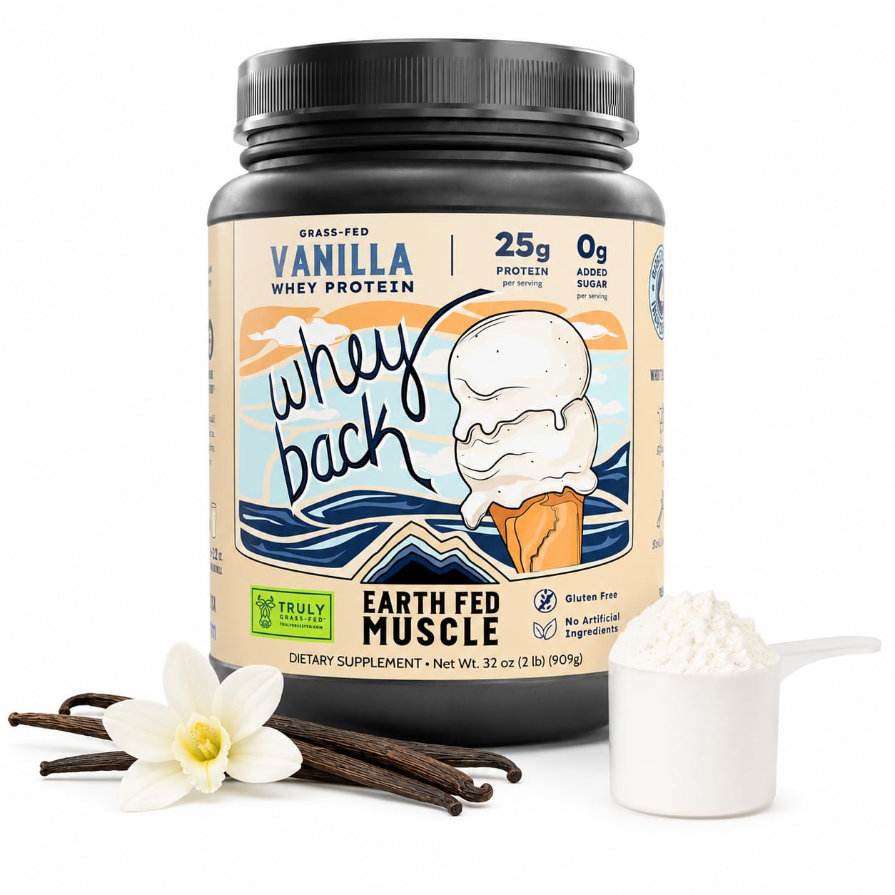 Earth Fed Muscle Whey Back Vanilla