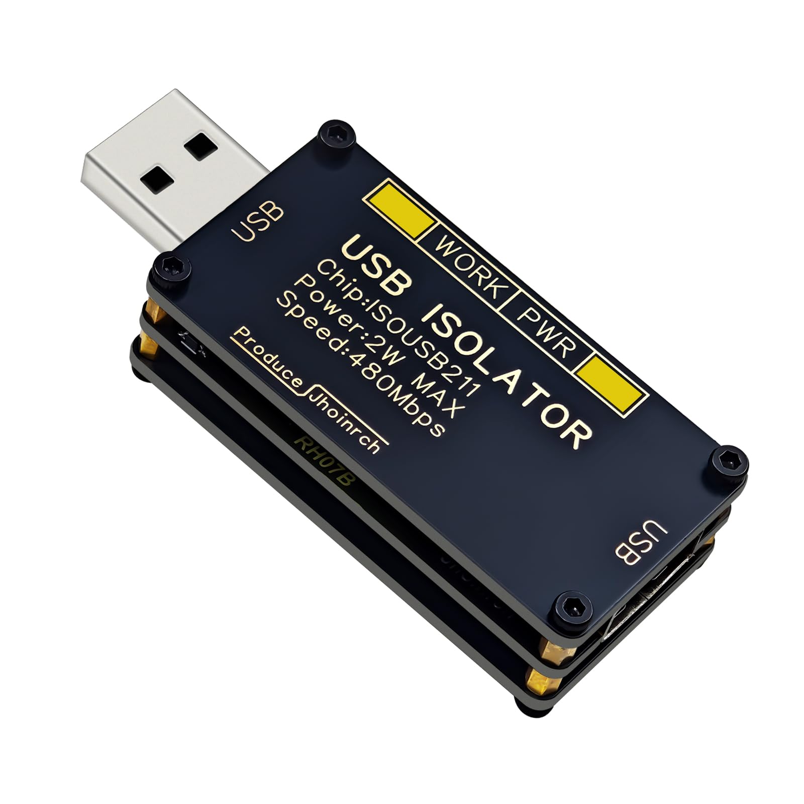 Isolatore ad alta velocità USB 2.0 da 480 Mbps supporta l'isolamento del segnale 5000 Vrms e l'isolamento di tensione 1500 V