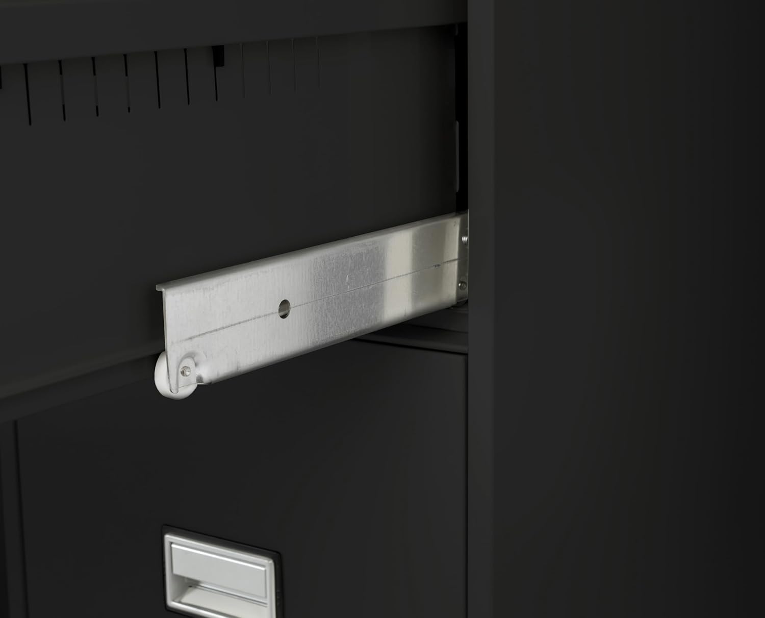 31 inch 4-Drawer Vertical Fireproof File Cabinet – Legal and Letter Size Filing – Key Lock – Water Resistant Seal – Fire and Impact Rated – Black Finish – Model LGL4W31B