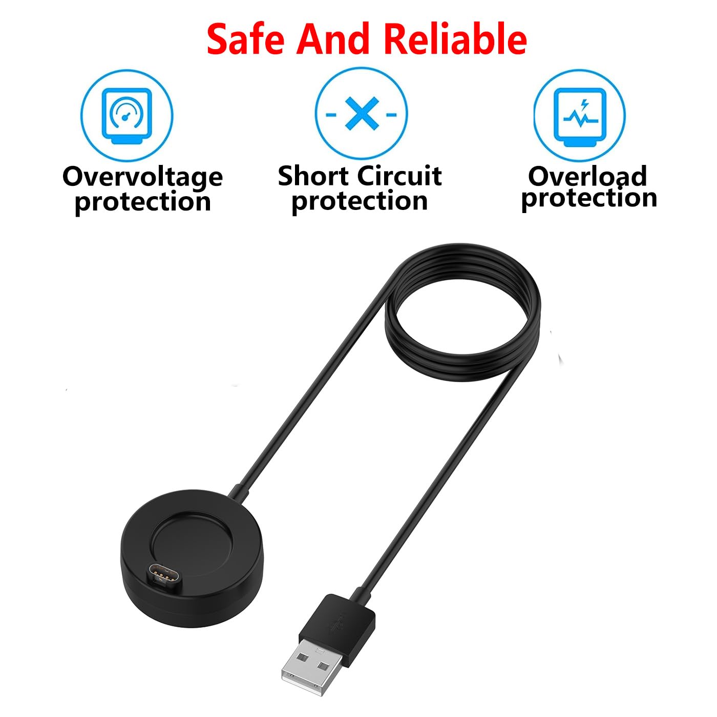 Chargeur Garmin Venu 2 Type C Charger For Garmin Venu 3 3S 2 2S /Venu 2 Plus /Venu Sq/Approach S70 S40 S60/ Instinct 2X USB-C Charging Cable Data Cord Chargeur Forerunner 55 - View #6