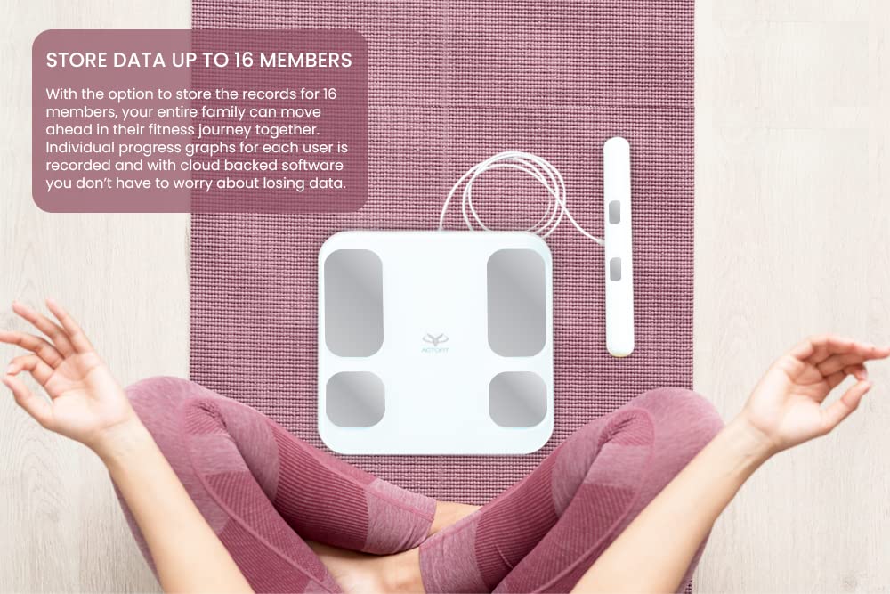 Actofit Body Fat Analyser Smart Scale Pro Segmental Analysis Highly
